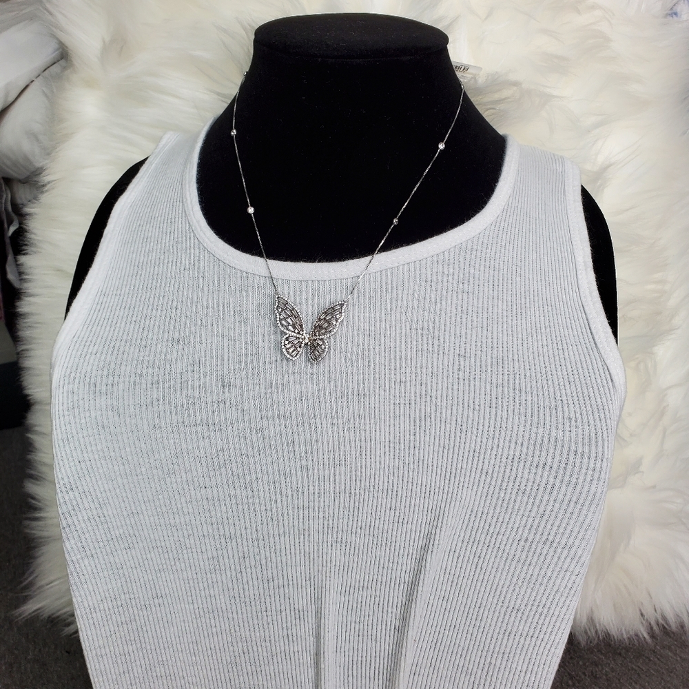 Butterfly pendant necklace